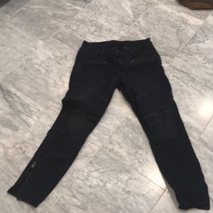 Gap Maternity Black Moto Jeans